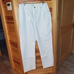 Good American White High-Rise Mom Denim Jean Size 12/31 GNIL0999PT